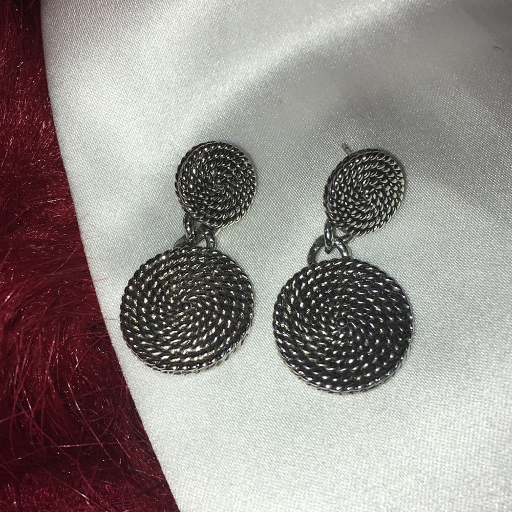 Rope coil earrings